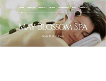 Tablet Screenshot of mayblossomspa.com